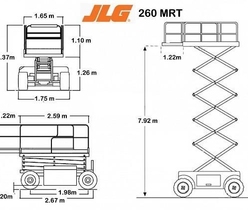 Ножничный подъемник JLG 260 MRT